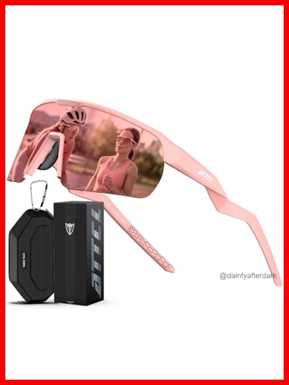 Lightweight UV400 Wrap Around Running Sunglasses TR90 Sports